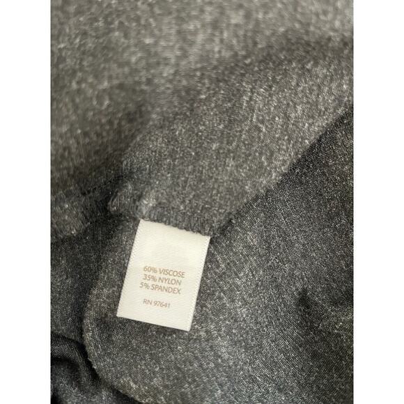 J. Jill Ponte Knit Slim Leg Pull On Pants Size M Heather Gray Charcoal - Picture 7 of 11
